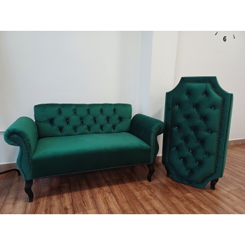 Sofa welurowa dwuosobowa 100 kolorów