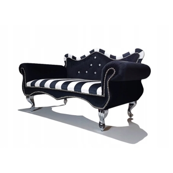 Duża kanapa sofa glamour dla psa mix kolor - 85x52 cm