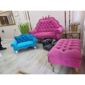 Sofa ławka welurowa jednoosobowa 100 kolorów