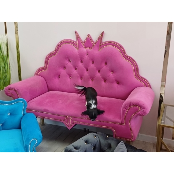 Sofa ławka welurowa jednoosobowa 100 kolorów