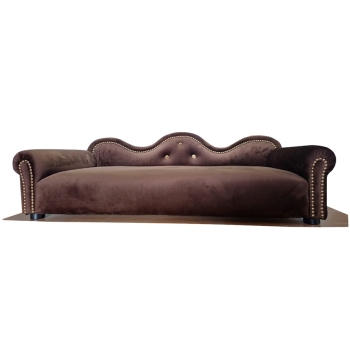 Duże legowisko kanapa sofa glamour dla psa 150 kolorów - 110x52 cm