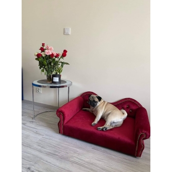 Duże legowisko kanapa sofa glamour dla psa 150 kolorów - 85x42 cm