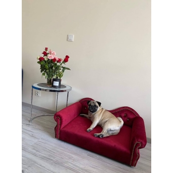 Duże legowisko kanapa sofa glamour dla psa 150 kolorów - 85x42 cm