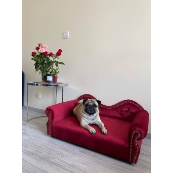 Duże legowisko kanapa sofa glamour dla psa 150 kolorów - 85x42 cm