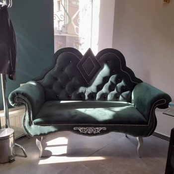 Sofa ławka welurowa jednoosobowa 100 kolorów