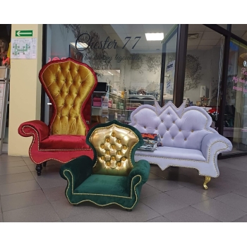 Kanapa sofa fotel tron glamour dla psa kota 150 kolorów