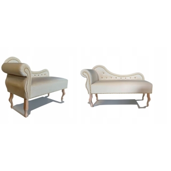 Szezlong sofa dwuosobowa glamour