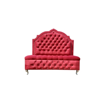 Sofa welurowa glamour dwuosobowa do poczekalni 100 kolorów