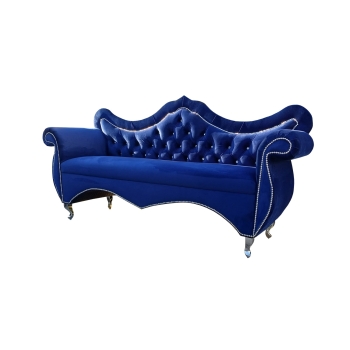Sofa welurowa glamour dwuosobowa do poczekalni 100 kolorów