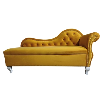 Szezlong sofa welurowa trzyosobowa 100 kolorów
