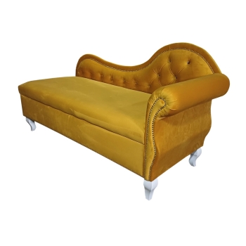 Szezlong sofa welurowa trzyosobowa 100 kolorów