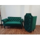 Recepcja fryzjerska  sofa dwuosobowa zestawy - 100 kolorów