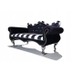 Duża kanapa sofa glamour dla psa mix kolor - 85x52 cm
