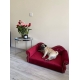 Duże legowisko kanapa sofa glamour dla psa 150 kolorów - 85x42 cm