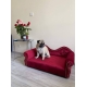 Duże legowisko kanapa sofa glamour dla psa 150 kolorów - 85x42 cm