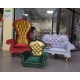 Kanapa sofa fotel tron glamour dla psa kota 150 kolorów