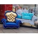 Kanapa sofa fotel tron glamour dla psa kota 150 kolorów