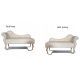 Szezlong sofa dwuosobowa glamour