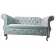 Kanapa sofa glamour dwuosobowa
