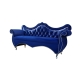 Sofa welurowa glamour dwuosobowa do poczekalni 100 kolorów